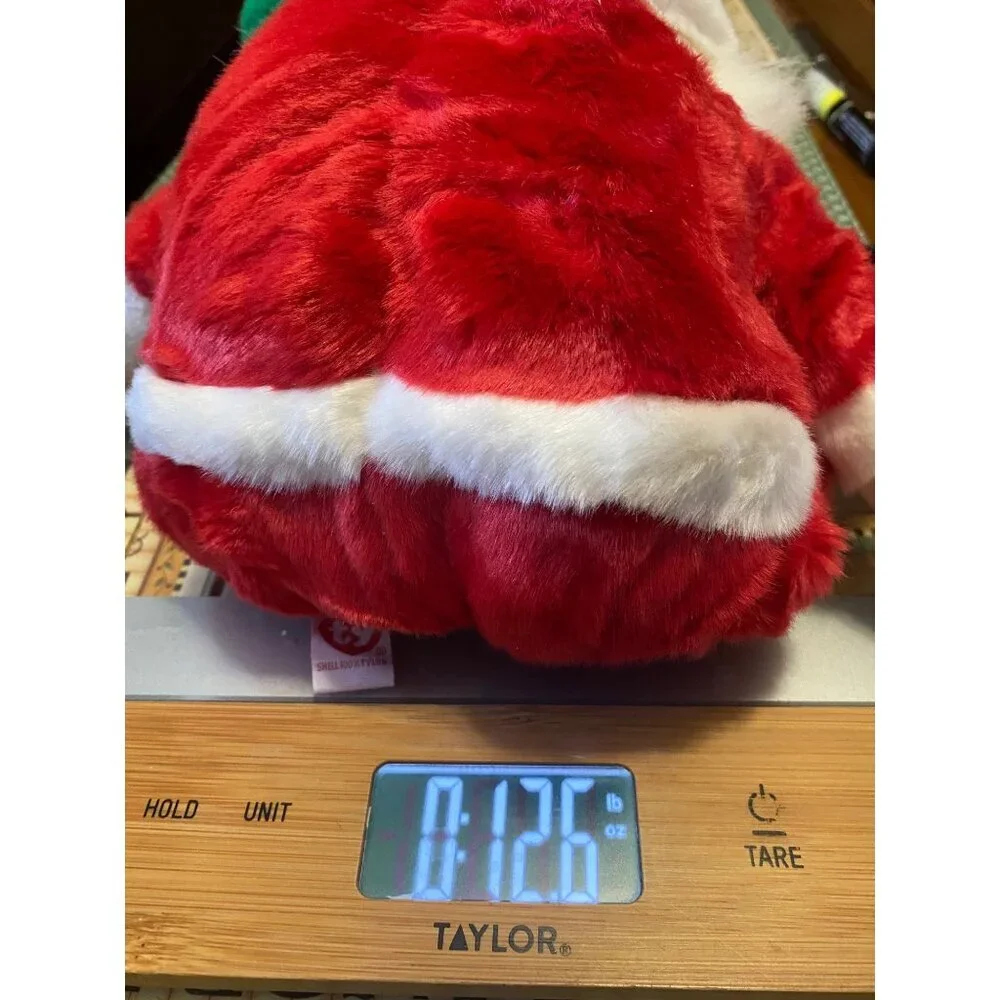 Ty‎ Beanie Buddies Santa Beanie Baby Christmas Plush Toy Red & White 14” w/ Tag
